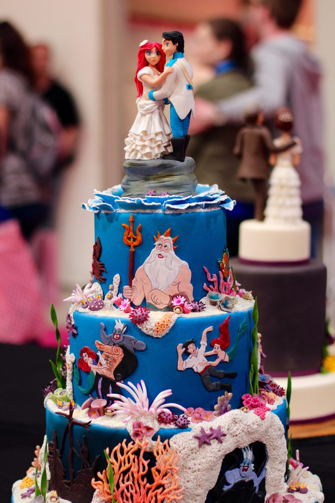 Birthday Cake 3 Tier Little Mermaid